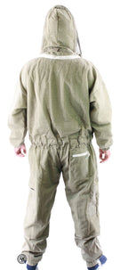Ventilerad dräkt khaki med huva Strl XL