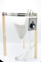 Silvärmare komplett med stativ och sil