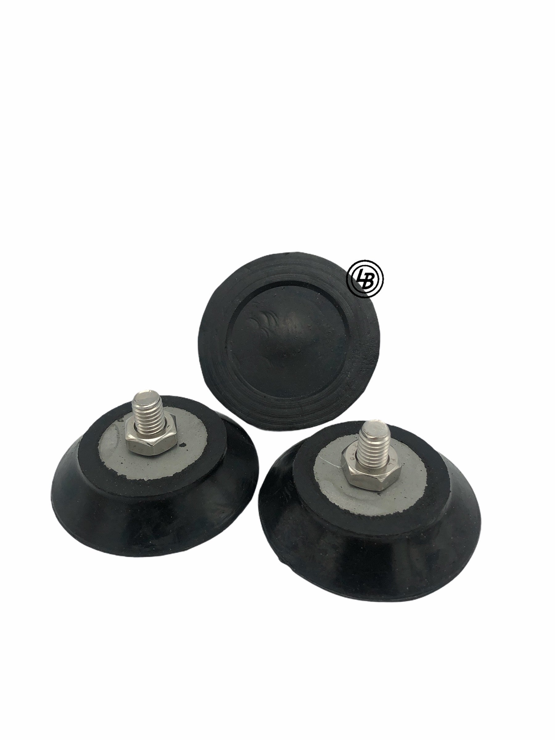 Gummifot 60mm med skruv