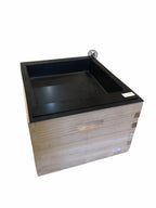 Plast fodertråg svart 8 Liter, 415x495x90mm