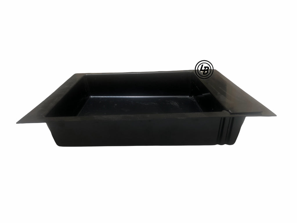 Plast fodertråg svart 8 Liter, 415x495x90mm