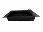 Plast fodertråg svart 8 Liter, 415x495x90mm