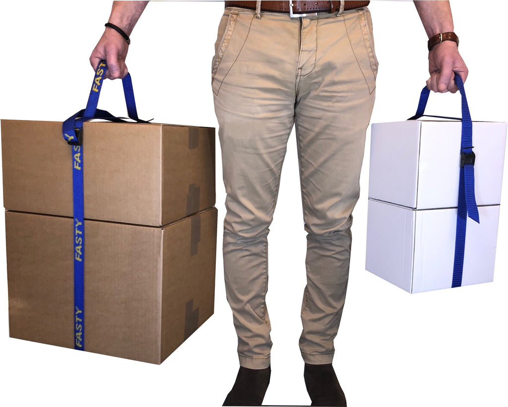 Spännrem med handtagsband 200cm blå(400kg) 2-pack