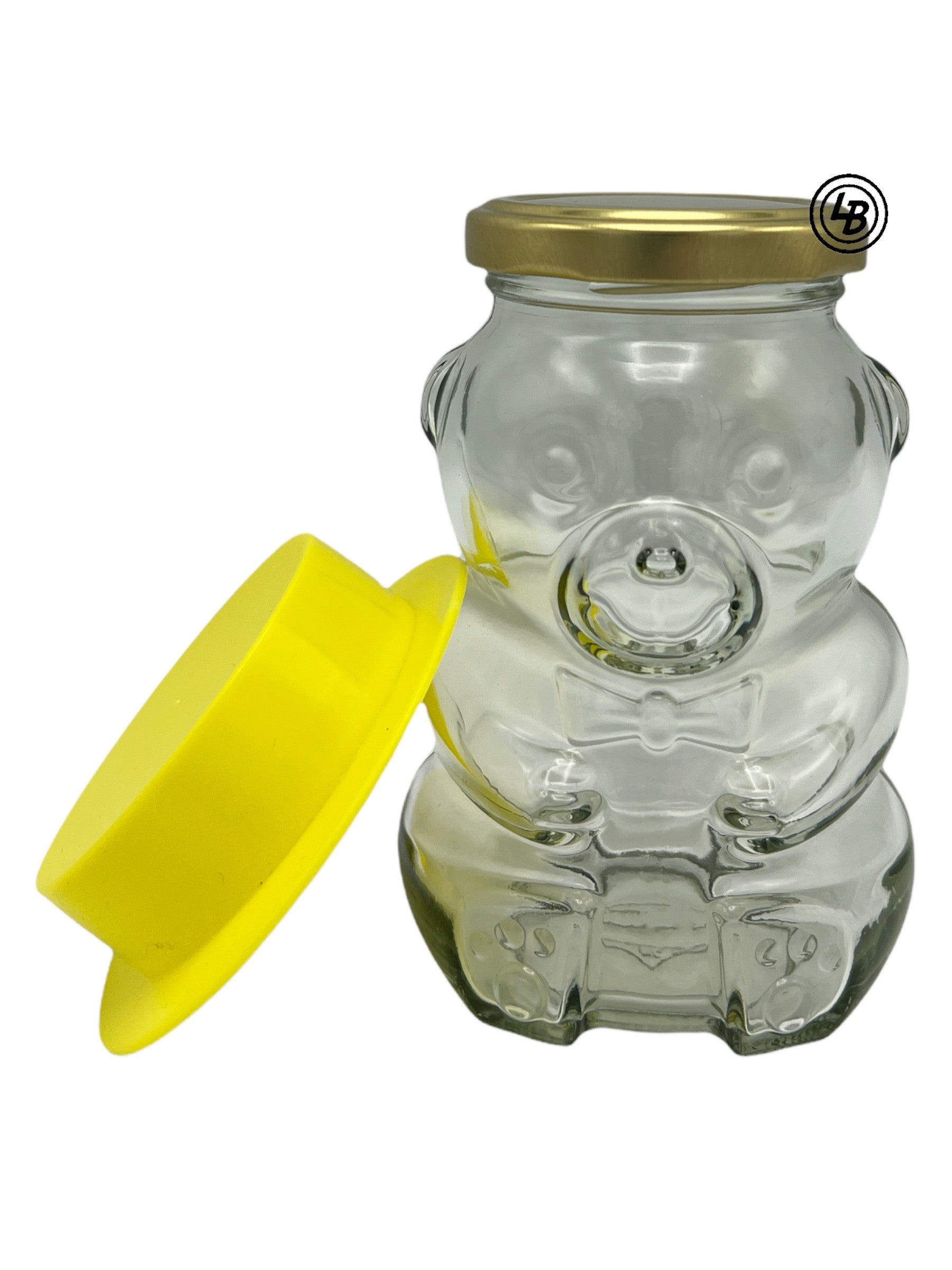 Björnglas 285 ml med 58mm guldlock