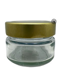 Glas 75ml med 58mm guldlock