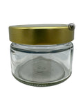 Glas136 ml med 66mm guldlock