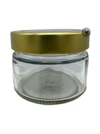 Glas136 ml med 66mm guldlock