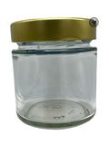 Glas 212 ml med 66mm guldlock