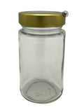 Glas 250 ml med 58mm guldlock