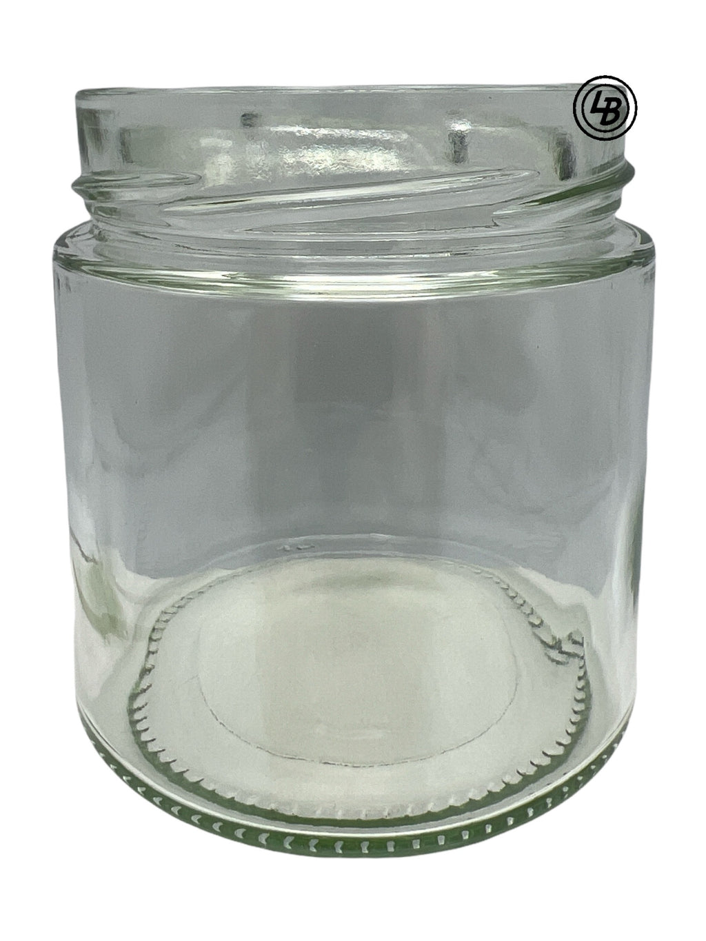 Glas 415 ml med 82mm guldlock