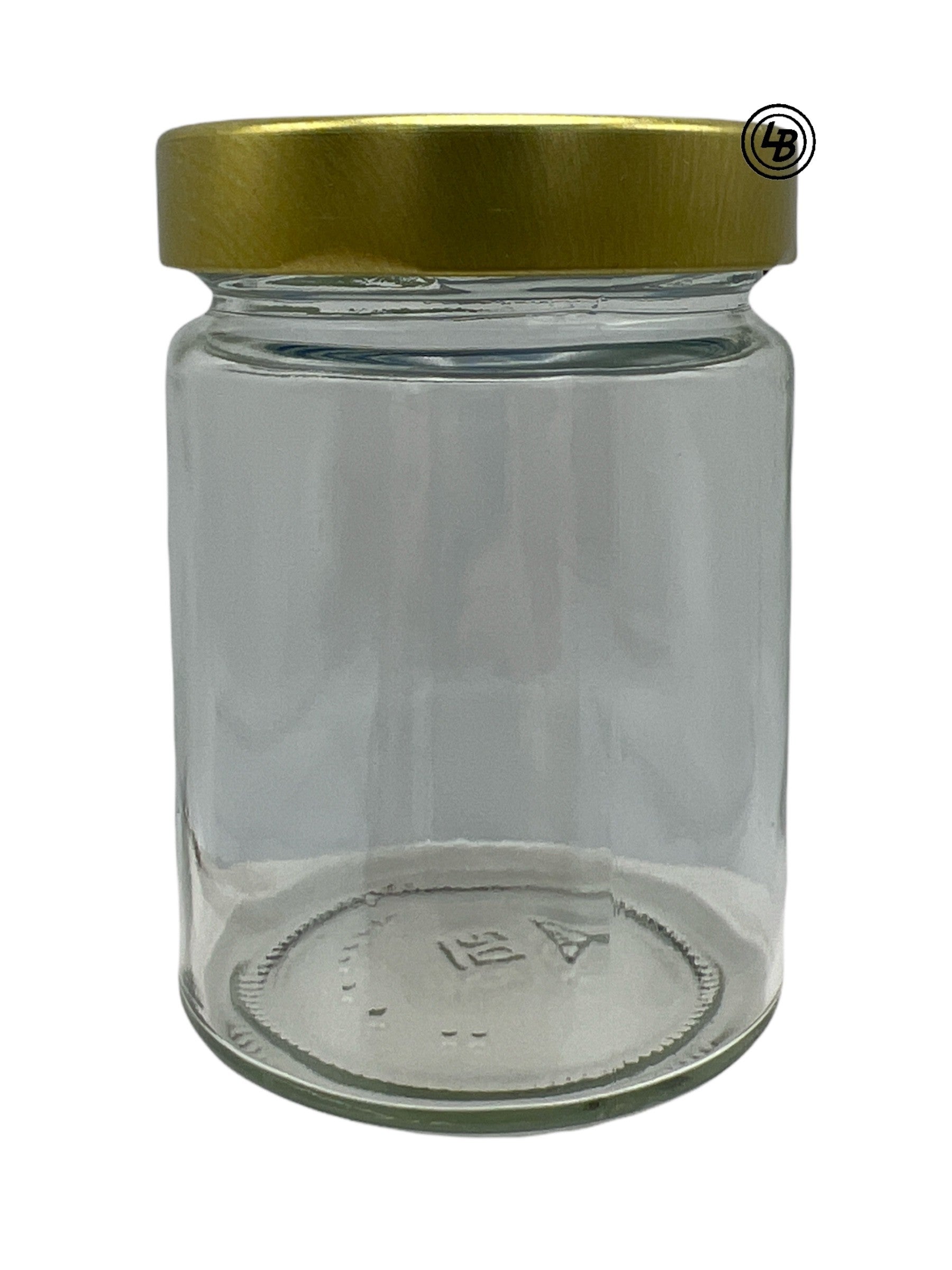 Glas 275 ml med 66mm guldlock