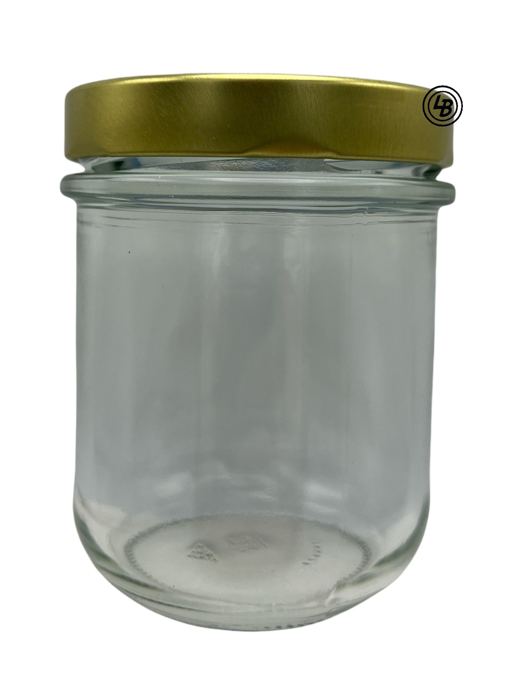 Glas 410 ml med 82mm DDP lock guld