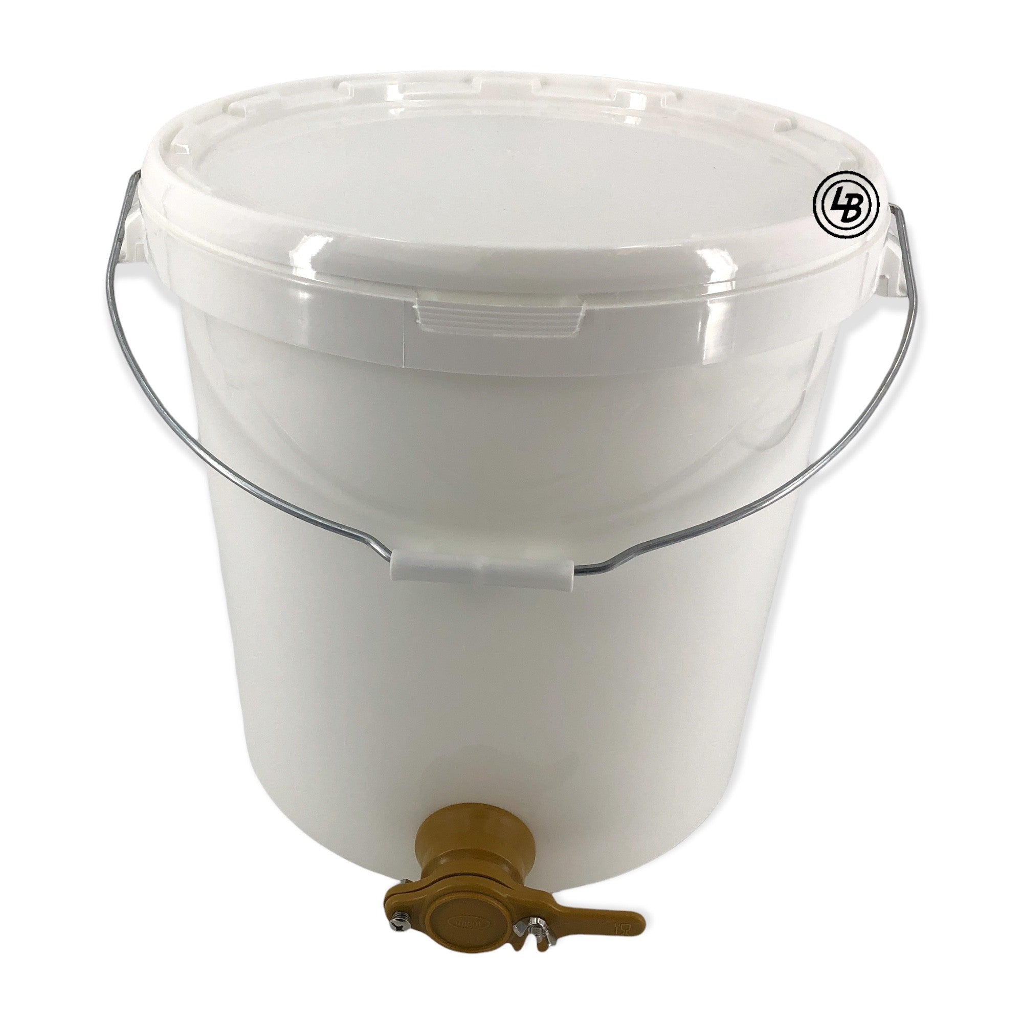 Hink 30 liter med handtag, lock och tappkran
