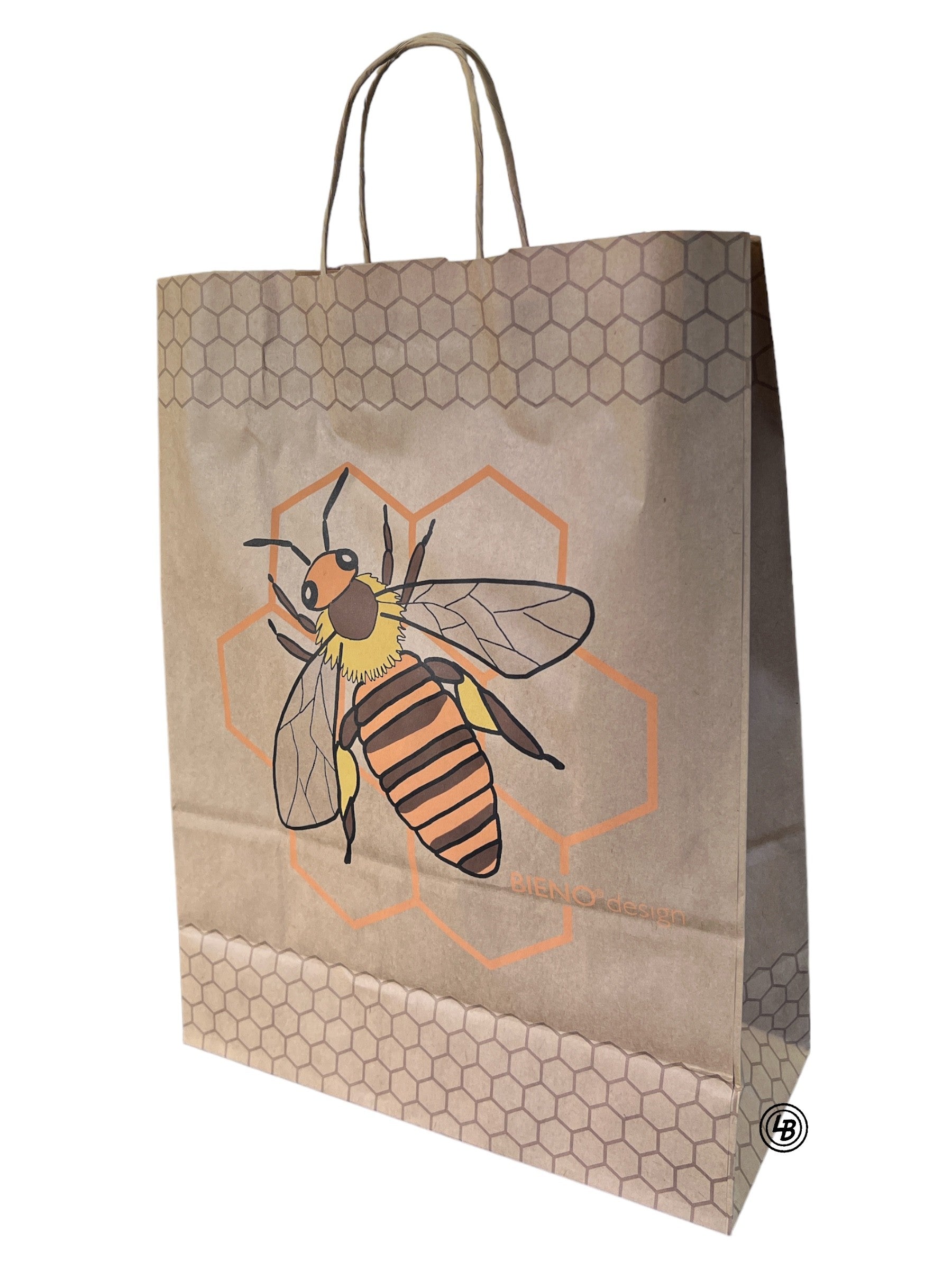 Papperskasse med bimotiv 32 x 14 x 42 cm