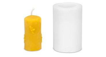 Gjutform cylinder med bimotiv 5,5 x 2,8 cm