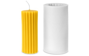 Gjutform cylinder djupt räfflad 14,2 x 5 cm