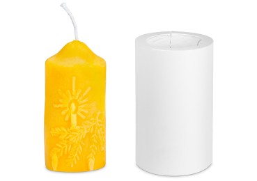 Gjutform cylinder julmotiv 8,5 x 4 cm