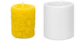Gjutform cylinder blommor 8,5 x 6,5 cm