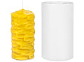 Gjutform cylinder abstrakt struktur 14,5 x 7 cm