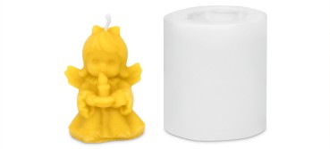 Gjutform ängel med ljus 7 x 5 x 3,8 cm