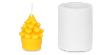 Gjutform värmeljus julgran 5 x 3 cm