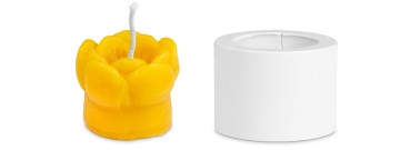 Gjutform värmeljus blomma 3 x 4 cm