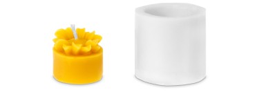 Gjutform värmeljus blomma 2,8 x 3,6 cm