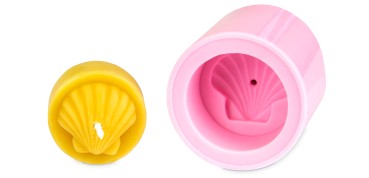 Gjutform värmeljus mussla 2,7 x 3,6 cm