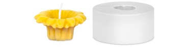 Gjutform flytljus blomma 3 x 7 cm
