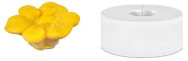 Gjutform flytljus blomma 3 x 7,5 cm