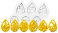 Gjutform påskdekorationer 6st 6 x 8 cm