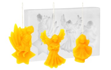 Gjutform träddekorationer änglar 3st 7 x 3 cm