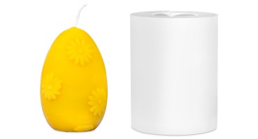 Gjutform påskägg med blommor 9 x 6