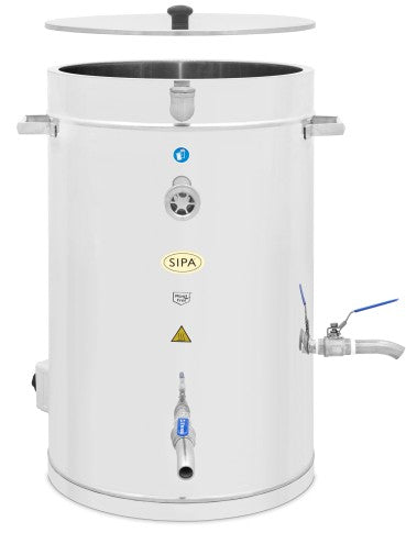 Vaxsmältare dubbelmantlad 75 liter, 230 V / 3 kW