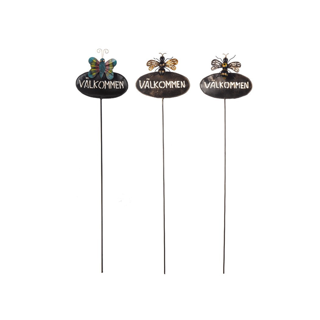 Djur stick Välkommen smide 16*60cm