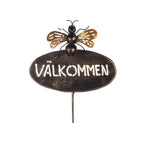 Djur stick Välkommen smide 16*60cm