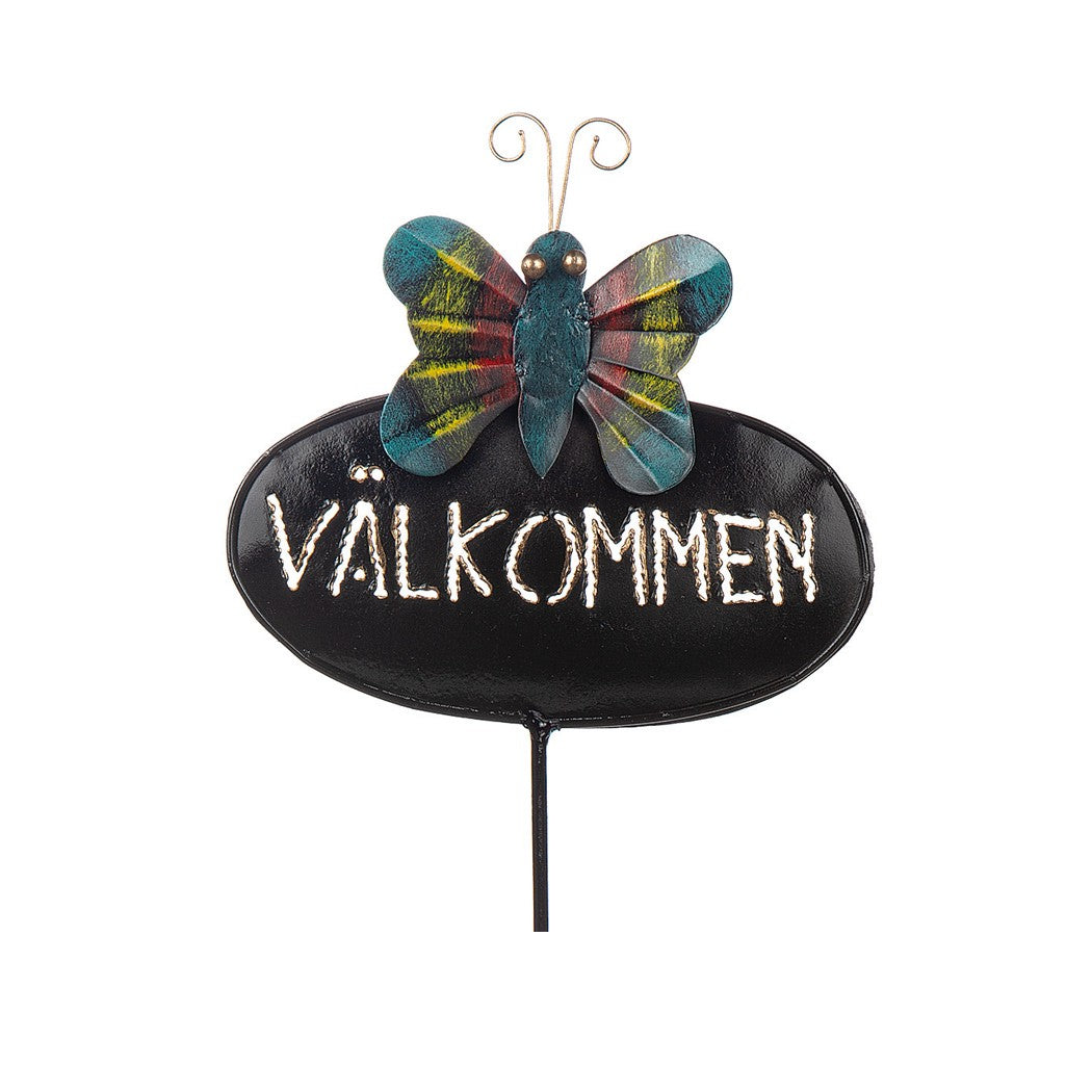Djur stick Välkommen smide 16*60cm