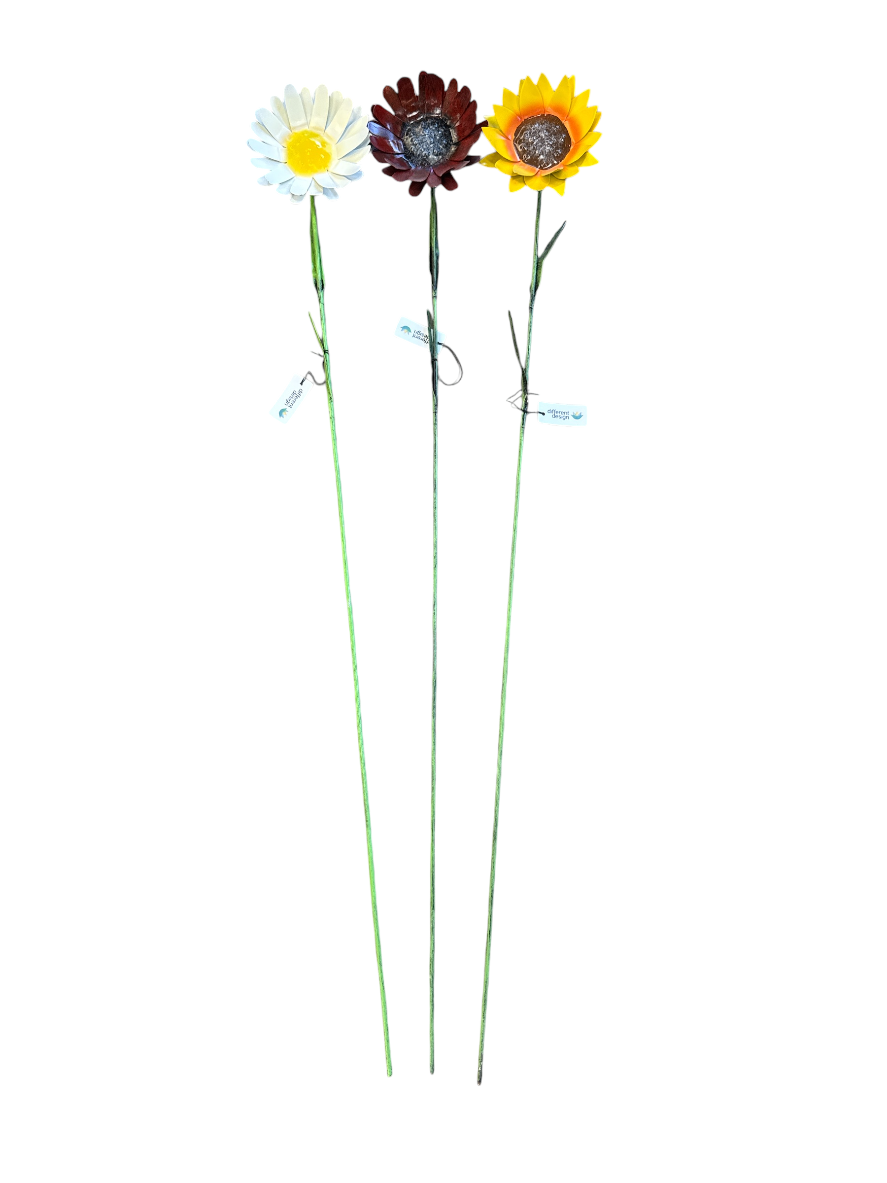 Blomma i hamrad plåt