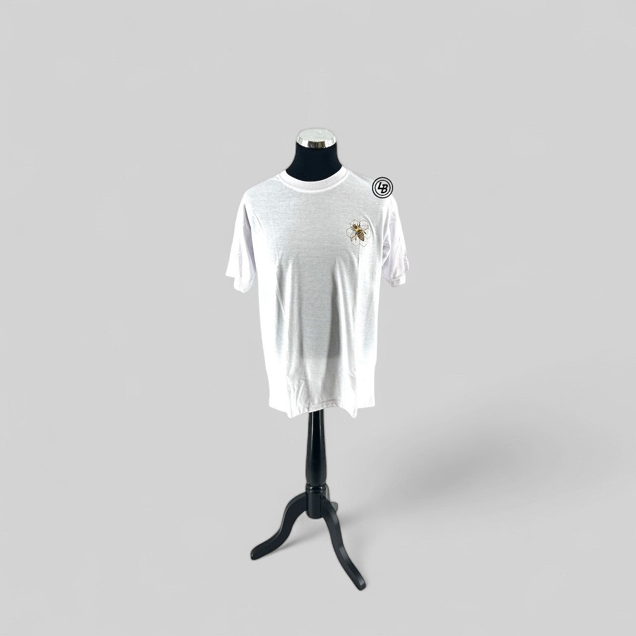 Vit T-shirt med bilogga