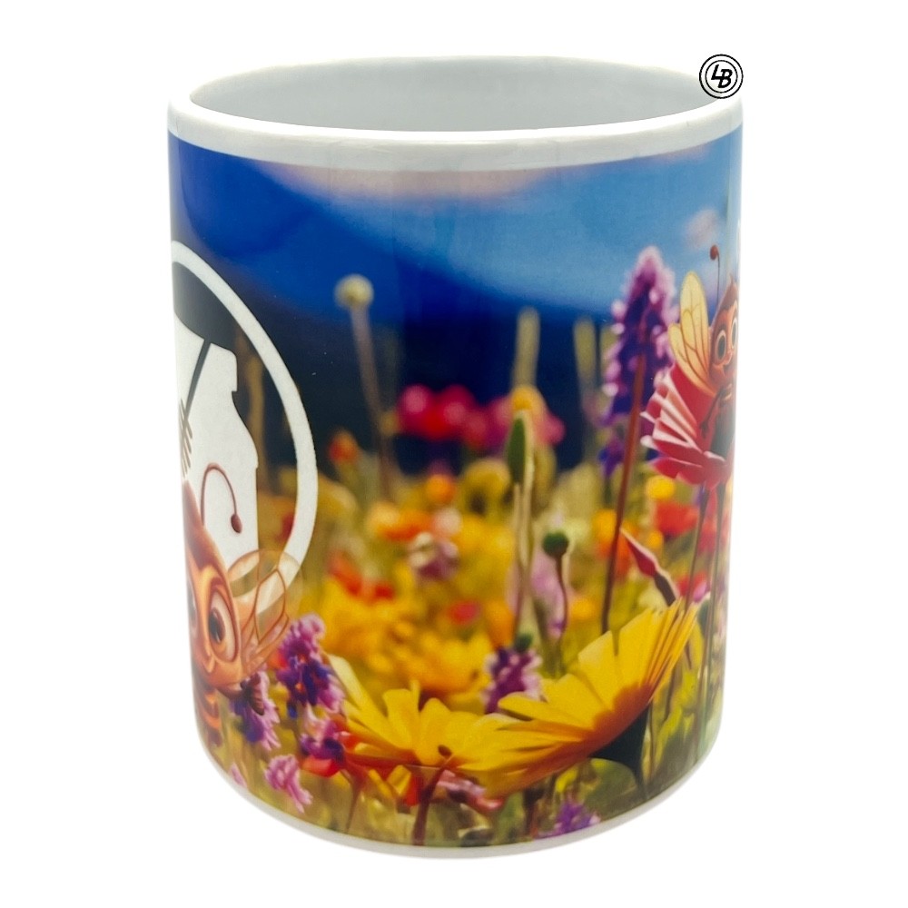 Mugg "Bin vid blommor"