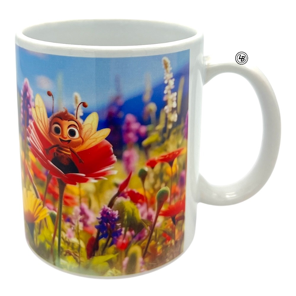 Mugg "Bin vid blommor"