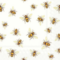 Vita kaffeservetter - Save The Bees!