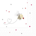 Lunchservetter - Bee My Valentine