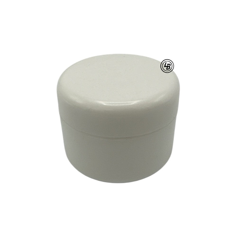 Burk av vit plast till salva 60ml