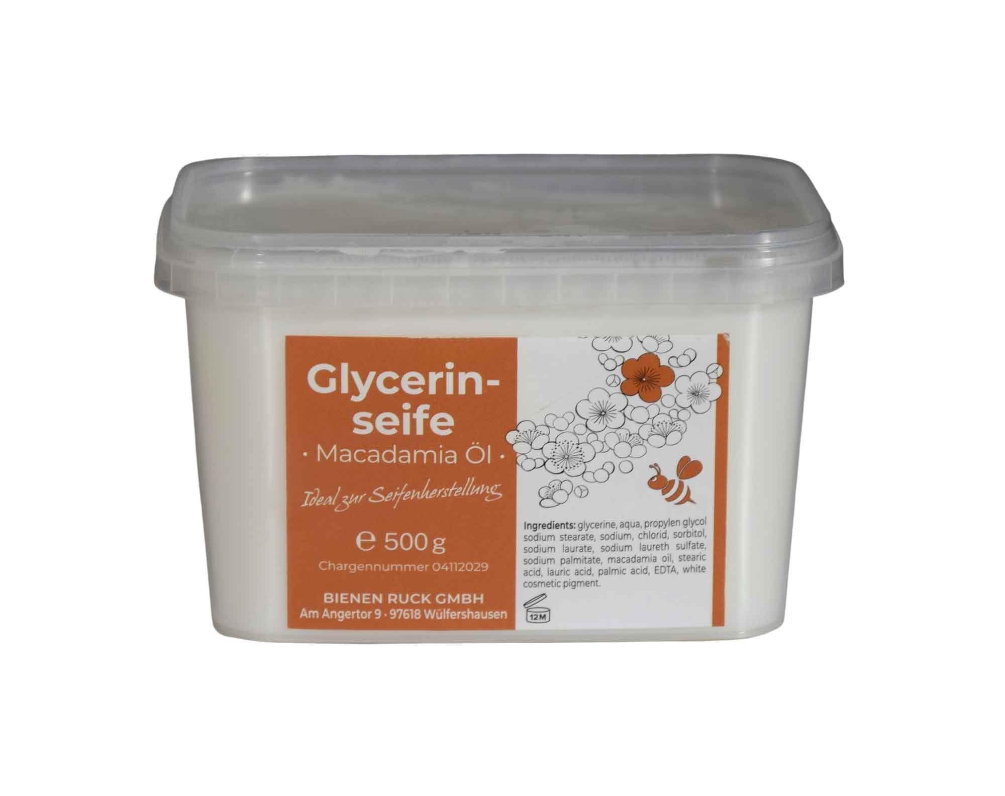 Glycerintvål Macadamiolja 500g