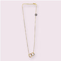 Halsband dubbelhexagon guld