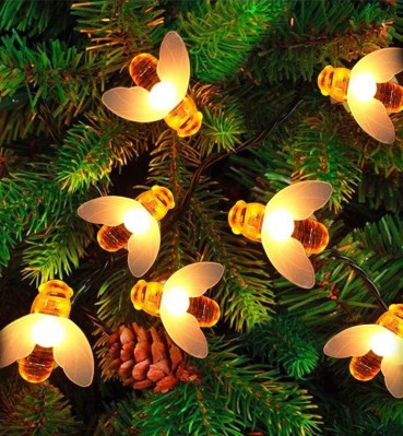 Ljusslinga med bin - Solcellsladdad LED-Belysning