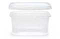 Plastburk 250g med lock, 50 Styck