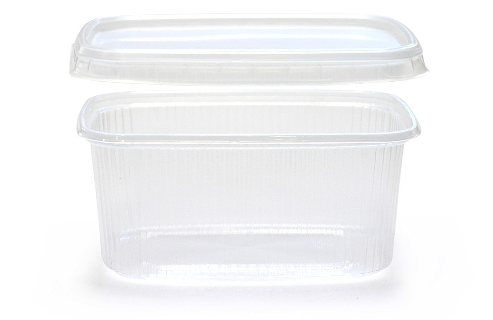 Plastburk 250g med lock, 50 Styck