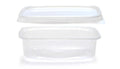 Plastburk 125g med lock, 50 Styck